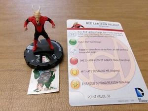 =HeroClix DC WAR OF LIGHT Red Lantern Recruit 002 with card = - Picture 1 of 1