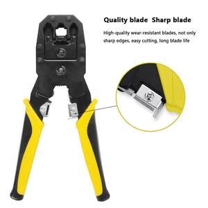 Handskit RJ45 RJ11 RJ12 Network Repairing Plier Tool Kit With Cable Tester DY9 - Afbeelding 1 van 12