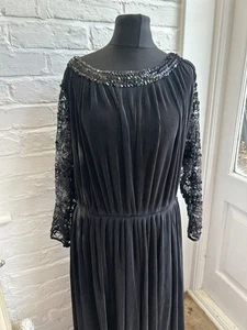 Vintage Maxikleid 60er Jahre schwarz Größe 44 von Modell Fink - Bild 1 von 13