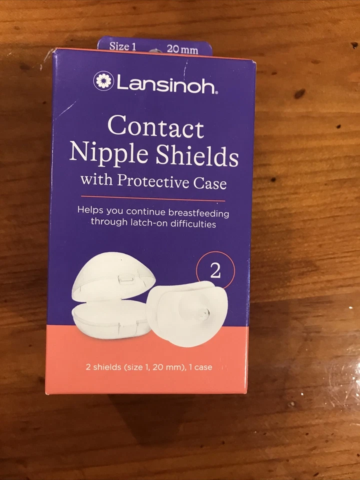 Protectores para pezones de contacto con estuche de transporte, paquete de 2, tamaño, 20 mm Foto 1 de 4