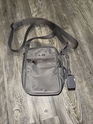 Tumi Voyageur Crossbody Bag Pruse Gray Excellent Condition - Image 1 of 4
