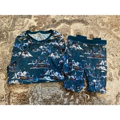 Little Sleepies Christmas Bundle Lot Boys 5/6 FLAW Long Sleeve Pants Pajamas - Image 1 of 4