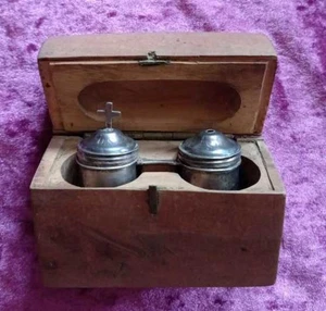 Heilige Öllampen - 19. Jh. - im Vintage Holzkasten | Guter Zustand - Bild 1 von 5