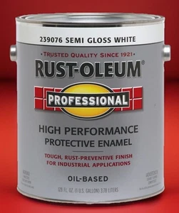 RUST-OLEUM High Performance Protective Enamel, Semi-Gloss White ~ 2 Gallon Case - Picture 1 of 2