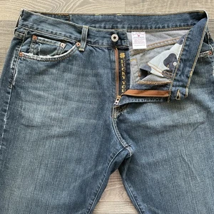 Vintage Lucky Brand Relaxed Bootleg Jeans Herren 33 x 31 blau Denim 100 % Baumwolle USA - Bild 1 von 14