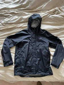 Patagonia H2No Torrentshell Rain Shell Jacket Black Full Zip Men's Large L - Picture 1 of 7