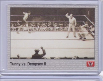 1991 All World BOXING CARD #141 GENE TUNNEY VS JACK DEMPSEY II IDBB - Image 1 of 2