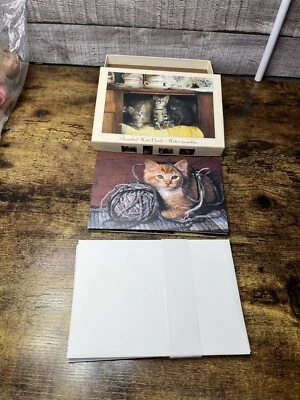 Tarjetas de notas en blanco Hallmark. Gatitos gatos. Caja de 10 con sobres Foto 1 de 4