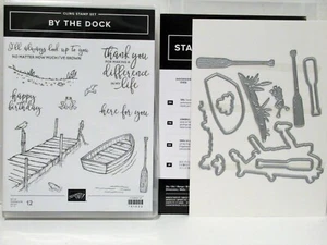 Stampin Up BY THE DOCK francobolli e matrici DOCKSIDE NUOVI barca lago festa del papà - Foto 1 di 4