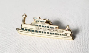 Vintage German LIEBENSTEIN Passenger ship Metal Enamel Pin - Picture 1 of 3