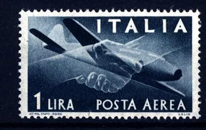 ITALIA REP. - PA - 1945 - Serie "Democratica" - Filigr. Ruota - 1 L. - Stretta d - Imagen 1 de 1
