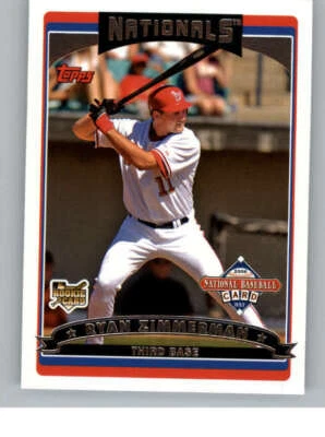 2006 Topps National Baseball Card Day Inserts #T3 Ryan Zimmerman (ref 144890) - Image 1 of 2