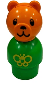 Vtg 1984 FISHER PRICE Toys SPARE PART "BEAR" for Little People Poppity Pop Car - Picture 1 of 9