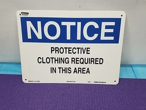 25233 Notice Sign, 10" x 14" - BL and BK/WHT - Picture 1 of 1