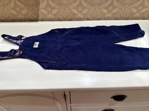 NEW Oshkosh B’Gosh Toddler Girl Size 2T Blue Corduroy Overalls - Picture 1 of 4