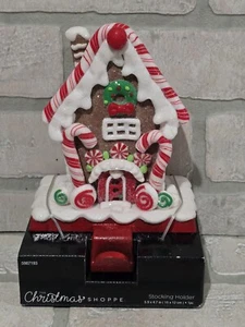 The Christmas Shoppe Gingerbread House Stocking Holder - Cast Iron Base - Picture 1 of 6