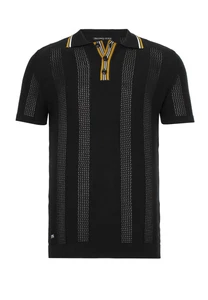 Redbridge Mens Polo Shirt Knit T-Shirt Double Layered Stripes Polo Shirt - Picture 1 of 40