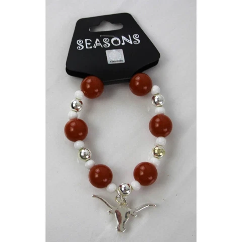 Texas Longhorn  Bobble Bracelet Licensed Collegiate Jewelry Cover