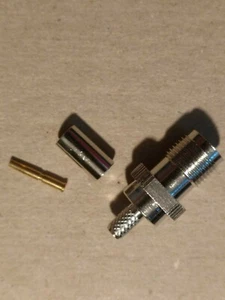 ACCELE CN3 TNC Female Crimp or Solder on RF Coax Connector - Picture 1 of 2