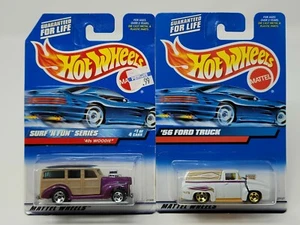 Hot Wheels Surf 'N Fun Series '40s Woodie & '56 Ford Truck - Bild 1 von 7