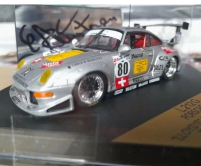 PORSCHE GT2 LLOYD'S #80 LE MANS 1997 MODELO DE COCHE 1/43 - FIRMADO CLAUDIA HURTGEN Foto 1 de 4