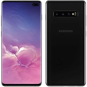 USED - Samsung Galaxy S10+ 128GB SM-G975F (FACTORY UNLOCKED) 6.4" 8GB RAM Black - Picture 1 of 3