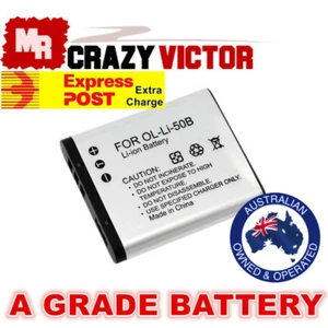 LI-50B D-Li92 Battery fr Olympus Tough TG-620 TG-630 TG-810 TG-820 TG-835 TG-860 - Picture 1 of 1
