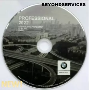 BMW DVD *2022* PROFESSIONAL NAVIGATION MAPS SAT NAV DISC DVD TWO DISC DASHBOARD - Picture 1 of 1