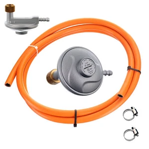 Reductor de presión de gas para cilindros de propano-butano de 3/8"LH con manguera de 2m - Imagen 1 de 5