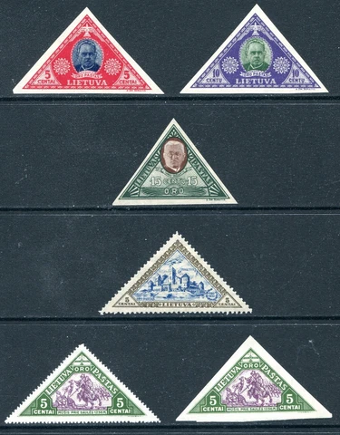 Lithuania 1932 - 1933 Airmail Unused Lot Cover