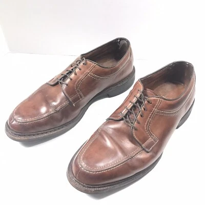 Allen Edmonds Wilbert Brown Leather Oxford Shoes Men's 10 E 1951 Derby Shoe - Image 1 of 4