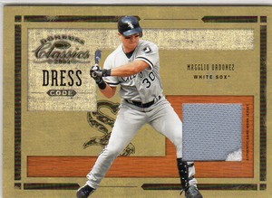 2004 Donruss Classics Dress Code Jersey Baseball Card #26 Magglio Ordonez/100
