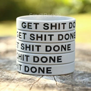 Conjunto de diseño de pulsera de silicona GET SH** DONE - Lote de pulsera al por mayor - Imagen 1 de 10