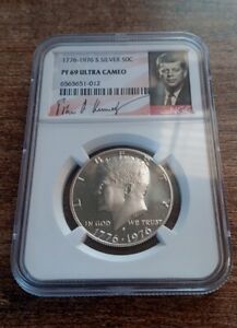 1776-1976-S PF69 UCam Silver Kennedy Half Dollar NGC Special Lbl *0324