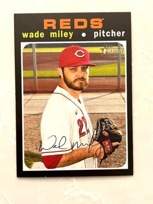 2020 Topps Heritage #571 Wade Miley - Image 1 of 2