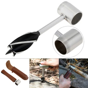 Bushcraft Hand Auger Settlers Wrench Manual Hole Drill for Survival & Camping US - Picture 1 of 12