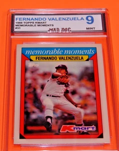 FERNANDO VALENZUELA---1988 TOPPS KMART**MOMENTS----MINT 9---DODGERS**MAD Dog - Bild 1 von 1