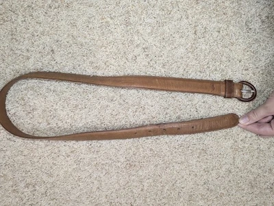 Cinturón Ralph Lauren Vintage Cuero Damas Marrón Tostado Talla 30 Foto 1 de 4