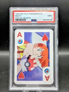 Pokémon Bicycle 1999 Misty Ace of Hearts, Low Pop 10, carta da gioco come nuova 💧🚀💧🚀 - Foto 1 di 2