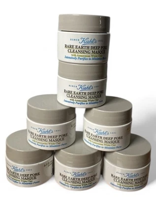Kiehl's Rare Earth Deep Pore Cleansing Masque Travel 0.5oz Each Lot Of 7 New - Image 1 of 2
