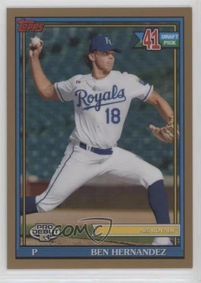 2021 Topps Pro Debut Chrome Gold Refractor /50 Ben Hernandez #PDC-178 - Image 1 of 2