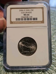 2006-D Colorado Quarter NGC MS 66 . Free Shipping - Picture 1 of 4