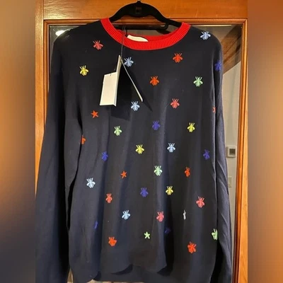 Men's Gucci fine wool intarsia crewneck sweater size XL made in Italy - Image 1 of 4