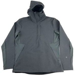 Lululemon Cold Terrain 3/4 Zip Jacke Herren L grau Waffelstrick Performance - Bild 1 von 8