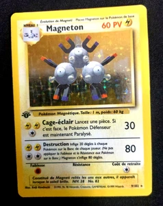 Magneton #9 Holo Französisch 1. Edition 1999 Pokemon Base Set 9/102 - Bild 1 von 9