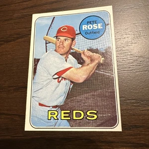 Pete Rose 1969 Topps Baseball Cincinnati Reds #120 Mint Condition MLB Hit King - Picture 1 of 7
