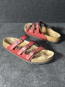 Birkenstock Florida Fresh Pull Up Bordeaux Birko Flor 38 EUR 7- 7.5 US - Picture 1 of 7