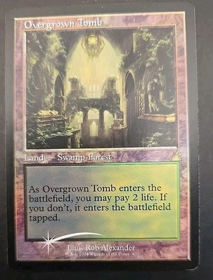 Overgrown Tomb (Retro Frame) Ravnica Remastered MTG Foil Near Mint  - Image 1 of 3