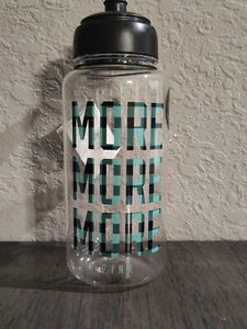NWT Victoria's Secret "MORE MORE MORE Water Bottle Logo 32 oz Clear - Picture 1 of 8
