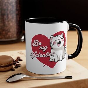 Purr Fect Valentine's Gift: Cute Cat Mug For Your Beloved Be My Valentine Coffee